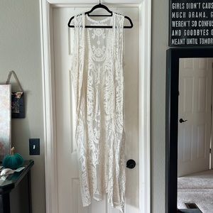 Woven, long tank top shall